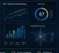 DOS™ research and benchmarking dashboard illustrating evidence-based validation.